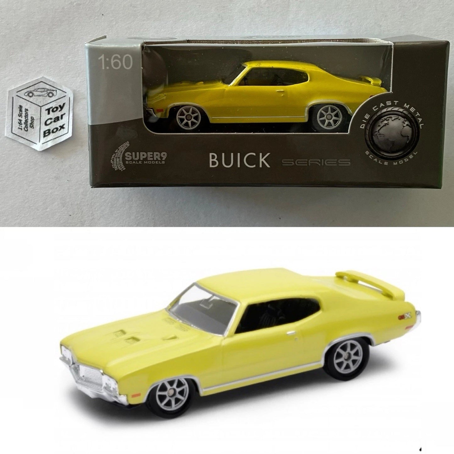 WELLY 1:60-64 - 1970 Buick GSX (Yellow #52248 - Boxed - See Notes) E01g