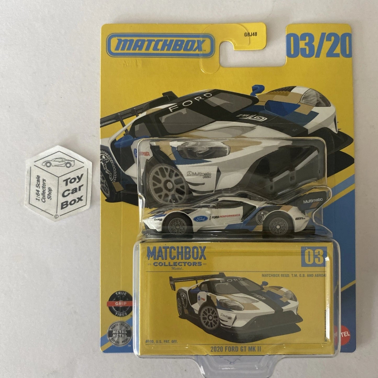 2026 MATCHBOX Collectors #3 - 2020 Ford GT Mk II (Premium - White) H49g