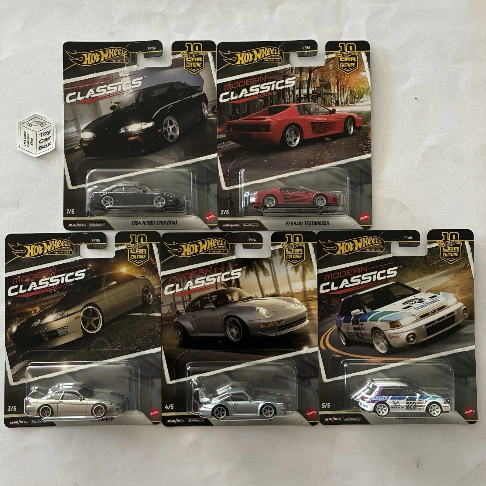 2026 HOT WHEELS Car Culture - Modern Classics 5 Car Set (Inc Nismo