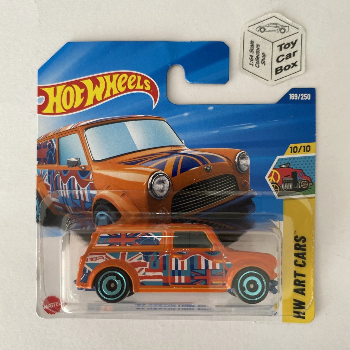 2025 HOT WHEELS #169 - ‘67 Austin Mini Van (Orange #10 Art Cars -Short Card) A48