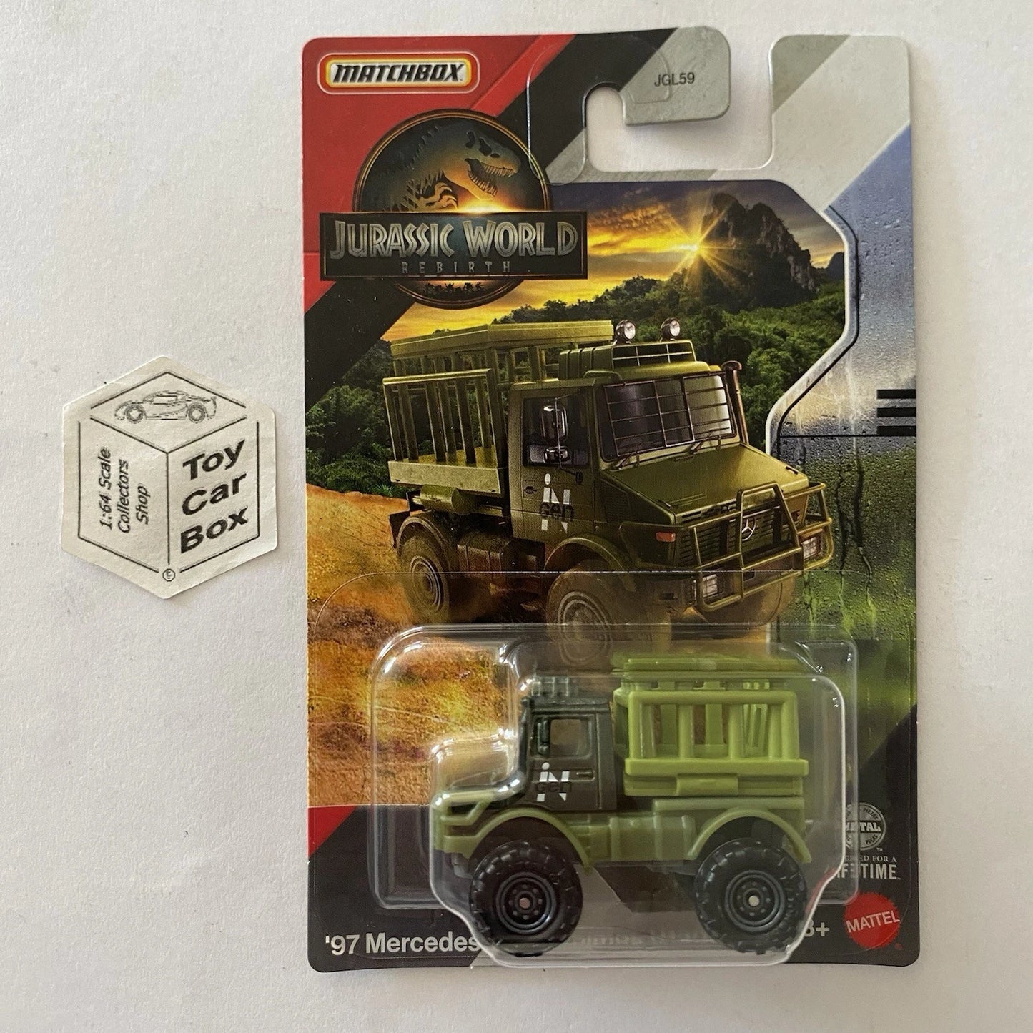 2025 MATCHBOX Jurassic World Rebirth - ‘97 Mercedes-Benz Unimog U1300 InGen. E00