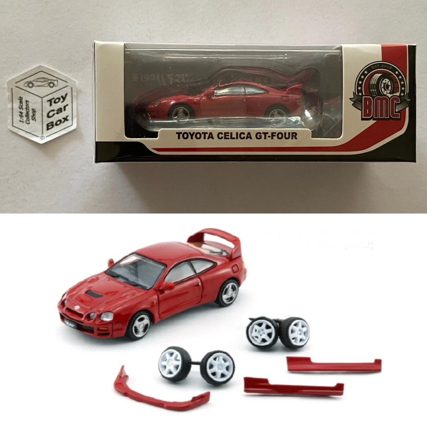 BM CREATIONS - 1999 Toyota Celica GT-Four ST205 (1:64 Scale - Red - RHD) P96g