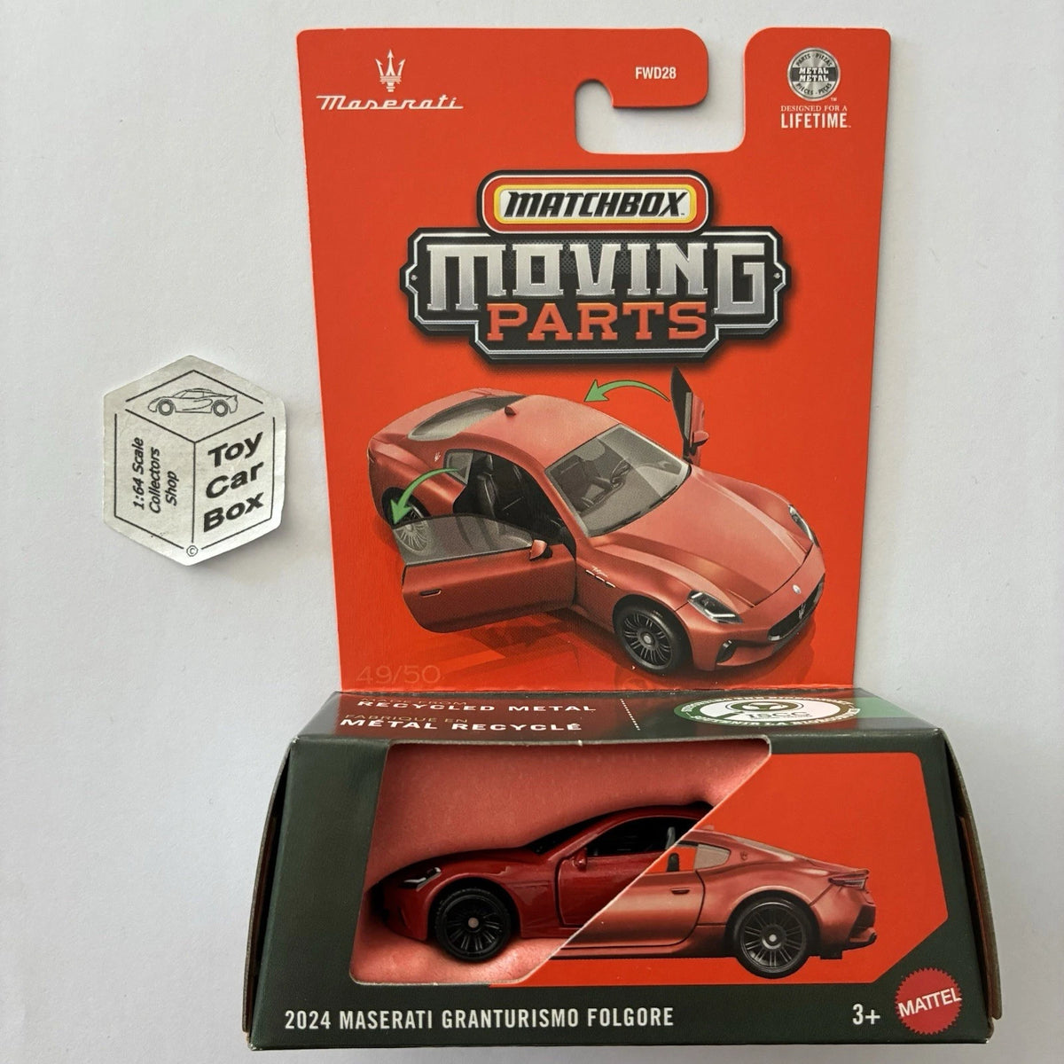 2026 MATCHBOX Moving Parts - 2024 Maserati Granturismo Folgore (Red #49) D80