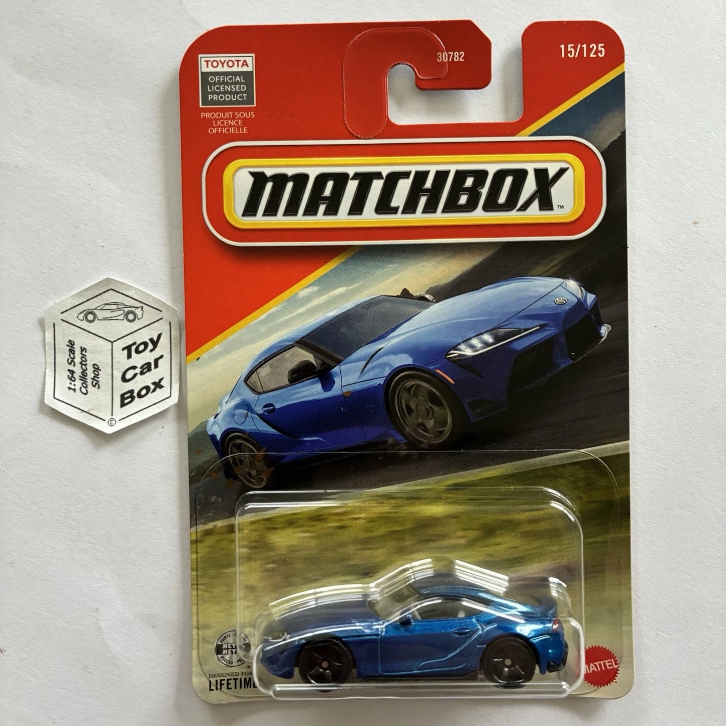 2026 MATCHBOX #15 - 2023 Toyota GR Supra (Blue - Long Card) C00