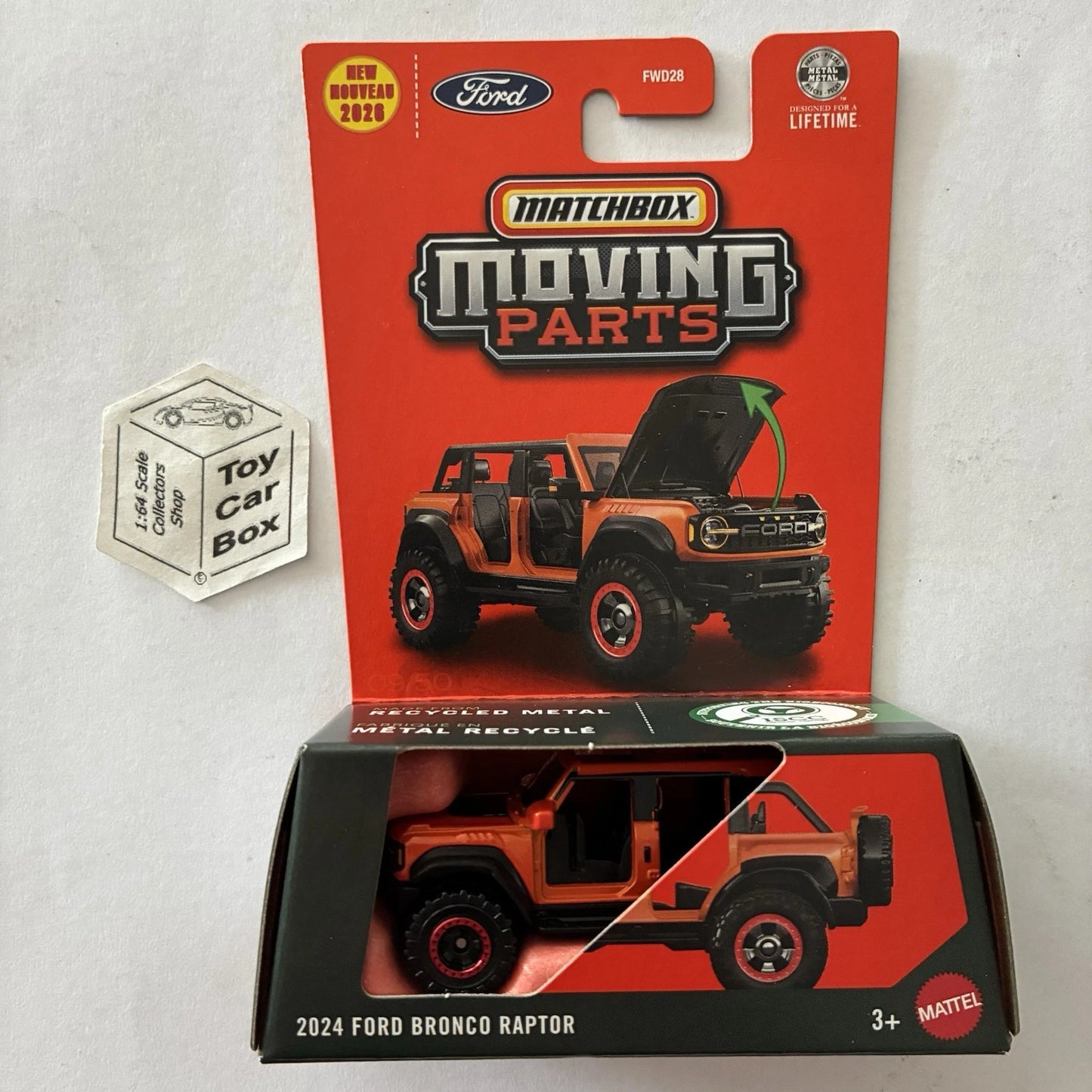 2026 MATCHBOX Moving Parts - 2024 Ford Bronco Raptor (#9 Opening Hood) D80