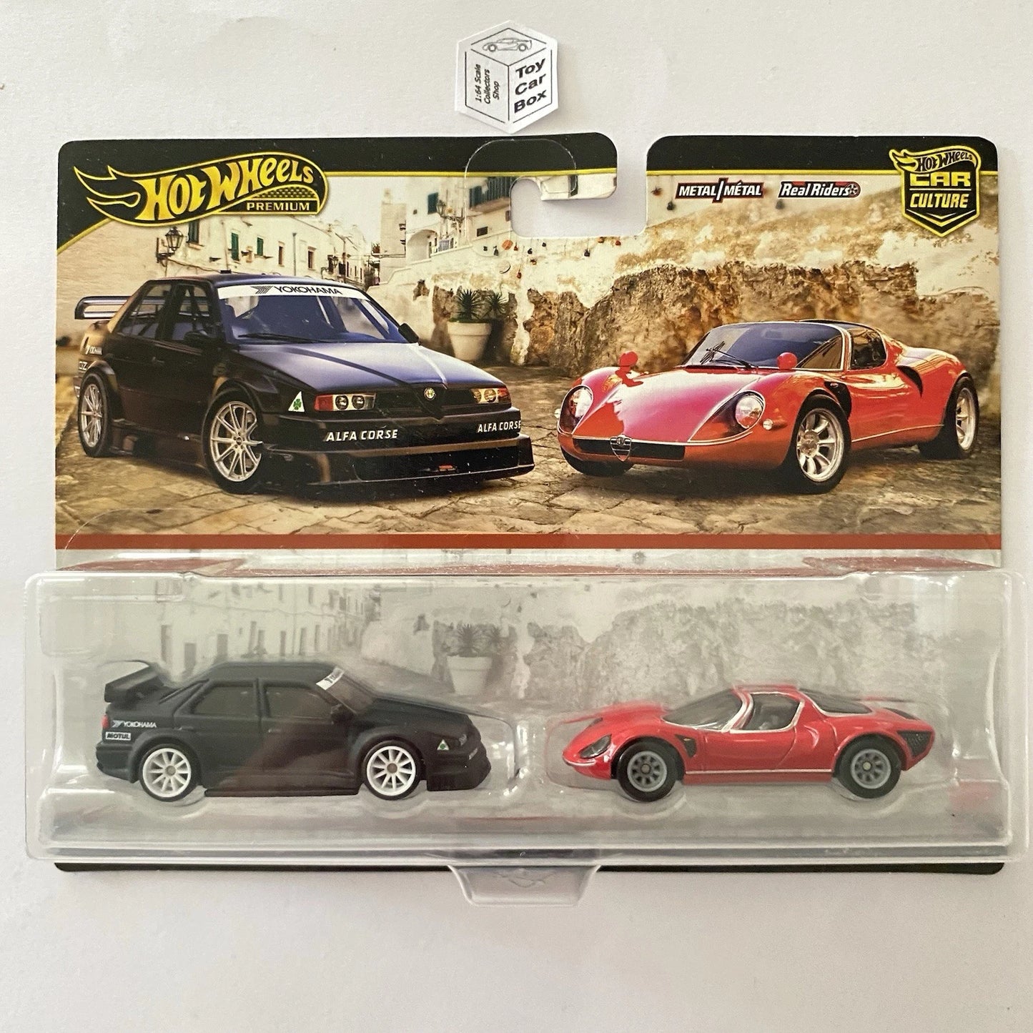 2025 HOT WHEELS Car Culture Twin Set - Alfa Romeo 155 V6 TI & 33 Stradale - Q10
