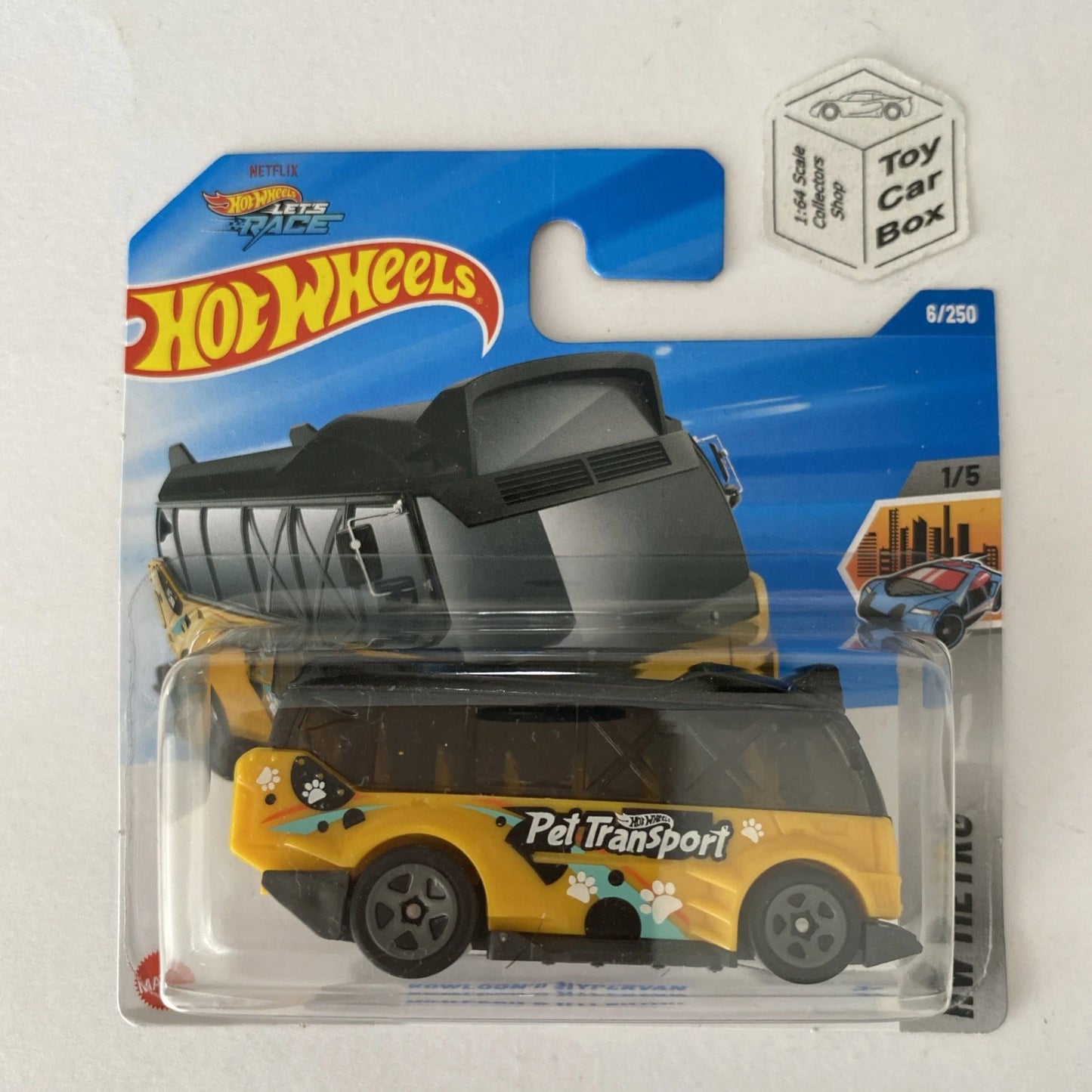 2025 HOT WHEELS #6 - Kowloon’d Hypervan (Yellow #1 HW Metro - Short Card) A48