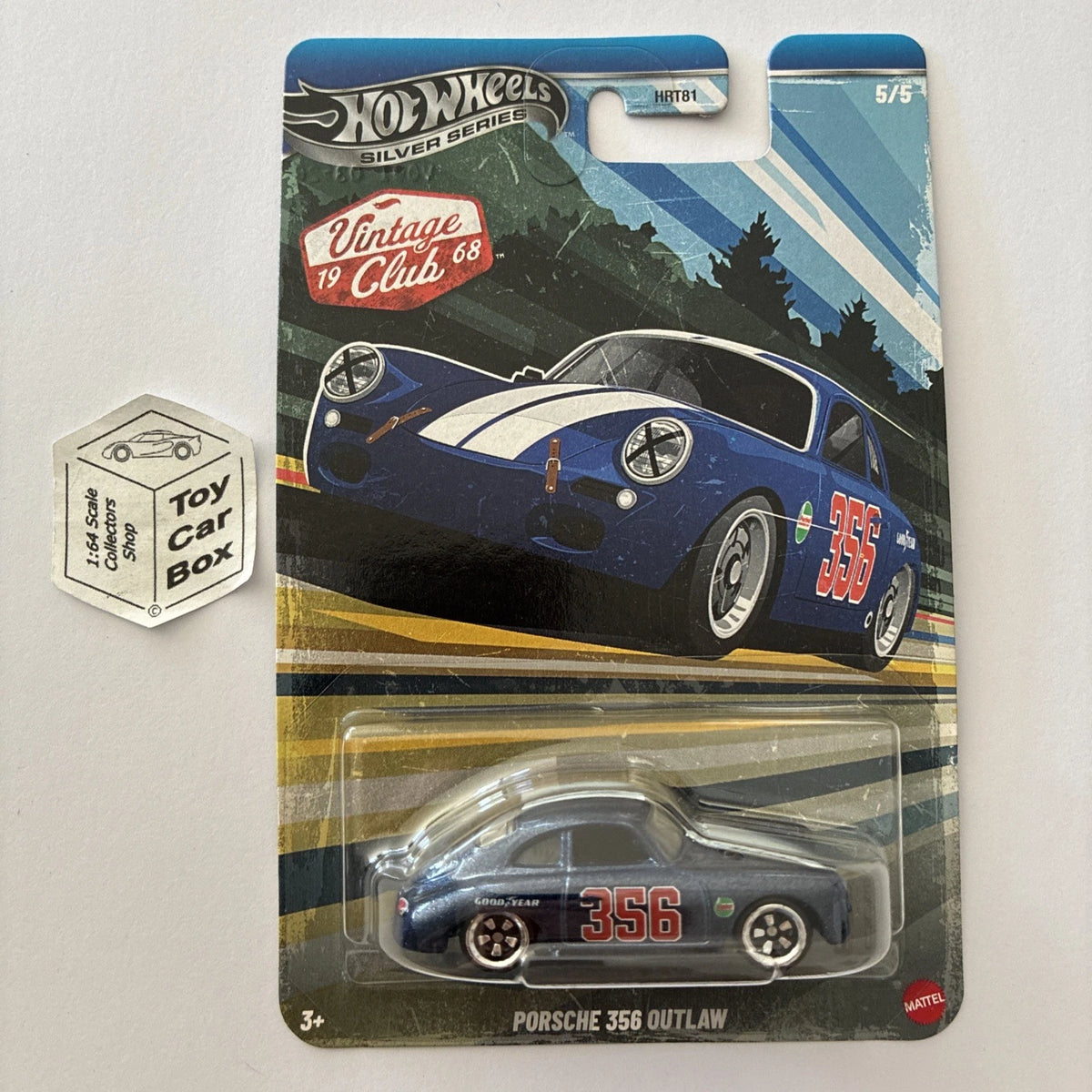 2026 HOT WHEELS Silver Series - Porsche 356 Outlaw (Blue - Vintage HRT81-J) C85