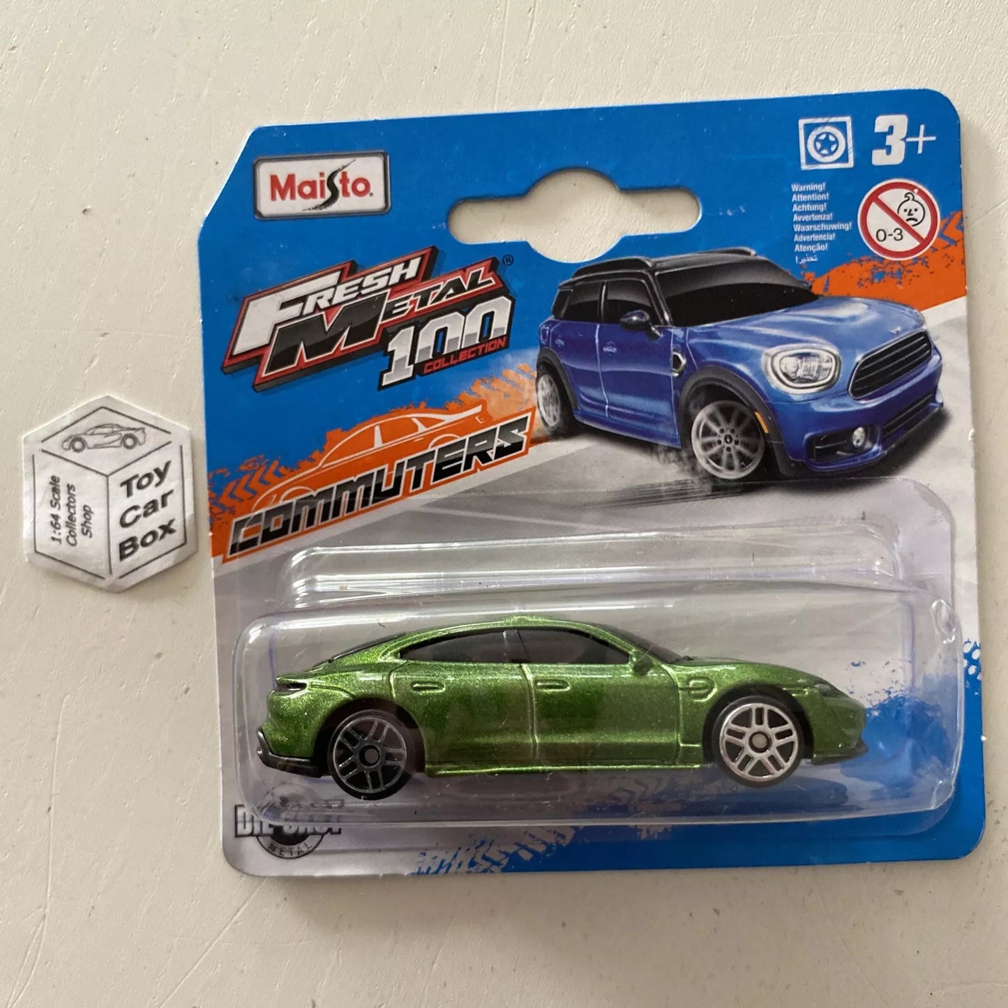 MAISTO Fresh Metal - Porsche Taycan Turbo S (Green - 1/64 Scale) C80g