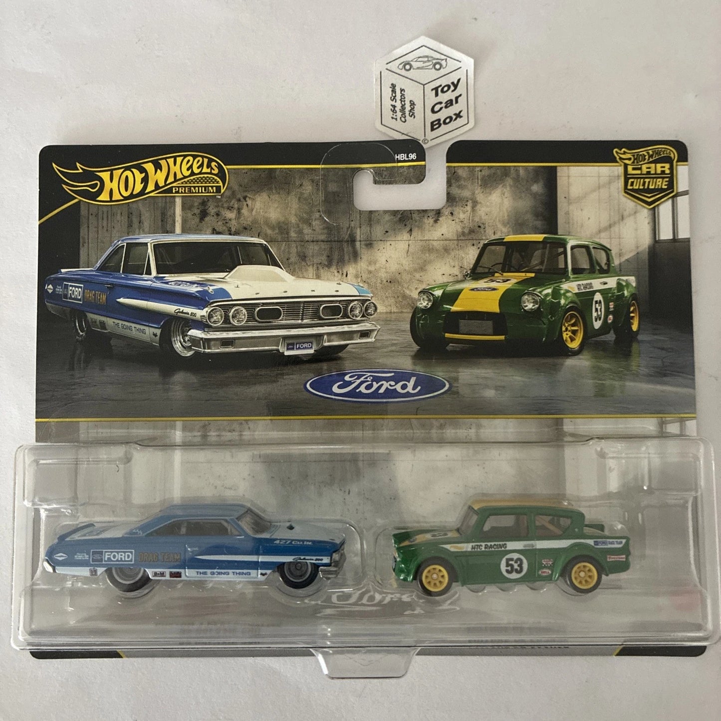 2026 HOT WHEELS Twin Set - Custom ‘64 Galaxie 500 & ‘67 Ford Anglia Racer - Q42g