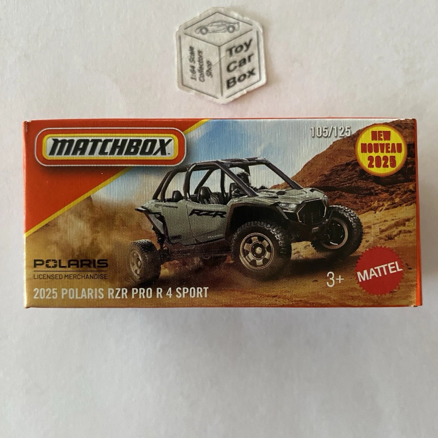 2025 MATCHBOX #105 - 2025 Polaris RZR Pro R4 Sport (New - Power Grab) C50