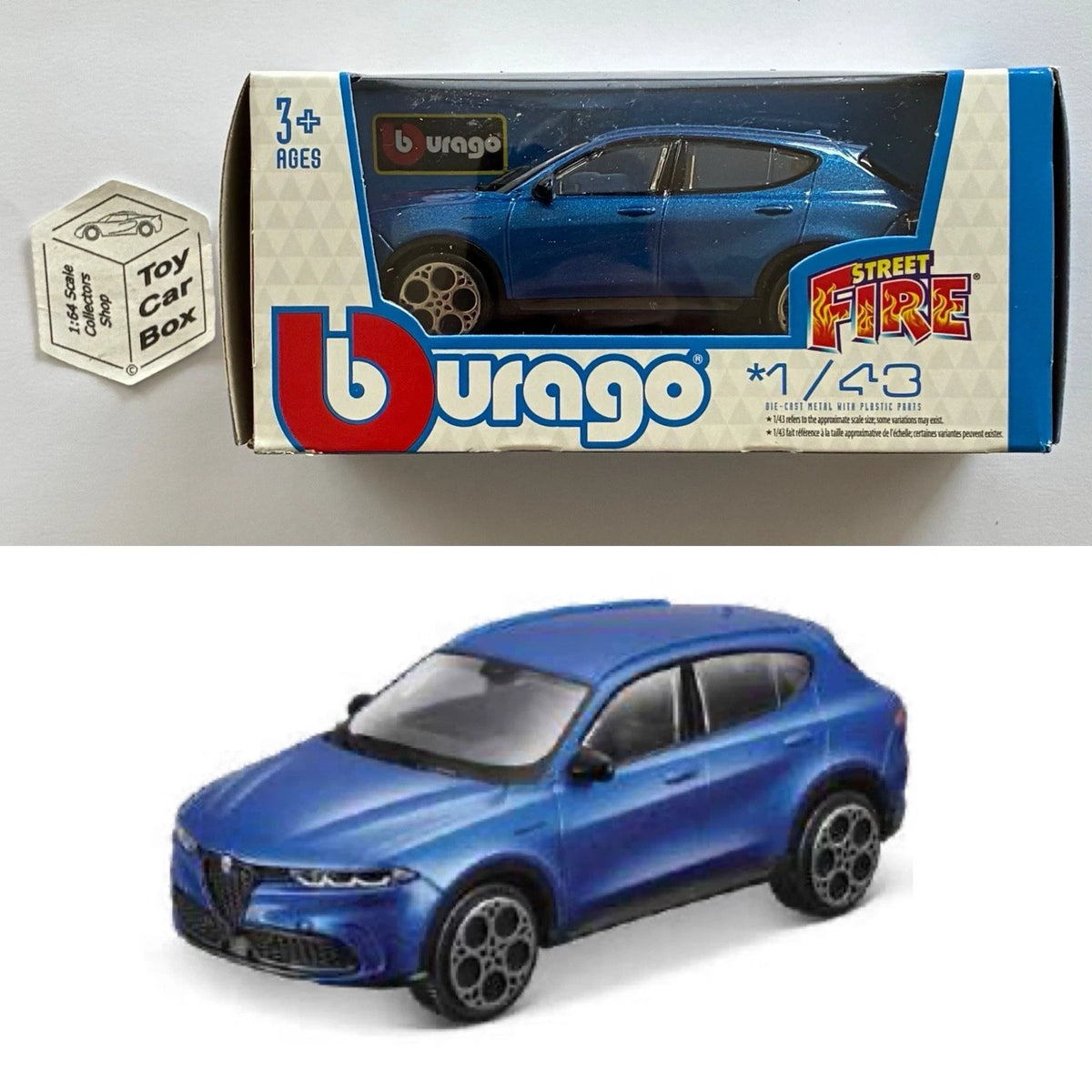 BBURAGO 1/43 - Alfa Romeo Tonale (Blue - Street Fire - Boxed) E28g