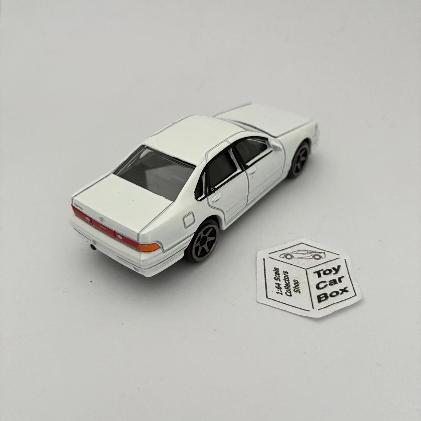 MAJORETTE Loose - Nissan Cefiro A31 (White #233A - 3” Scale - Opening Hood) E55