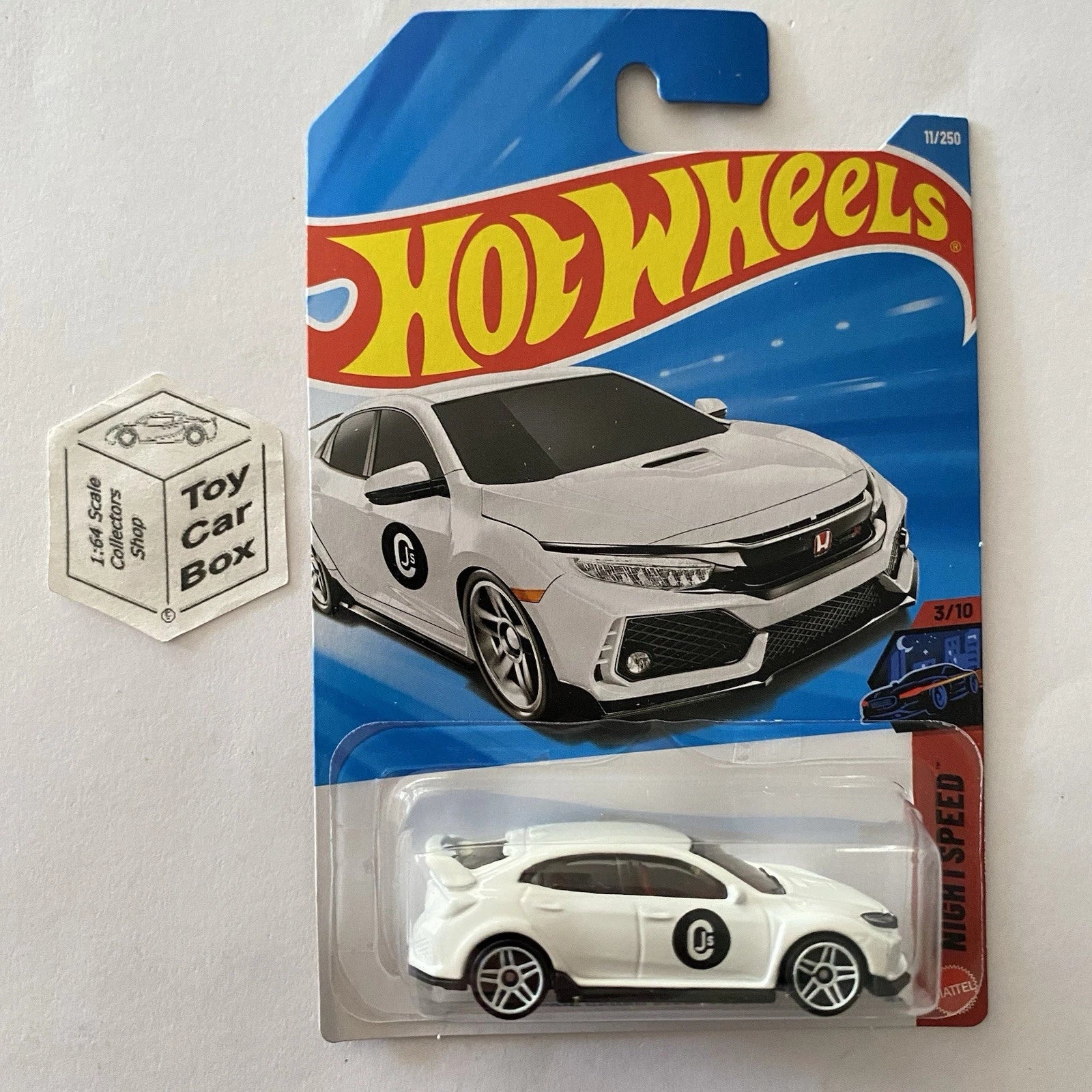 2026 HOT WHEELS #11 - 2018 Honda Civic Type R (White #3 Nightspeed