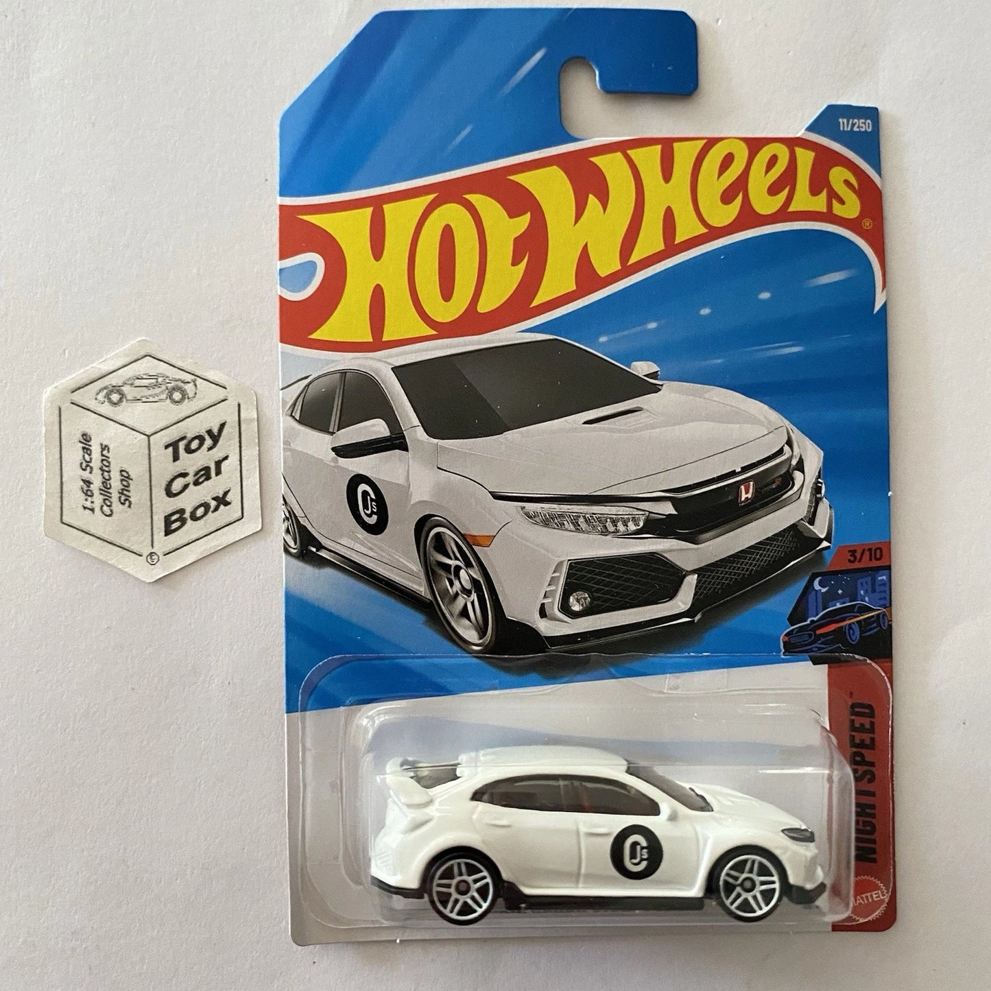 2026 HOT WHEELS #11 - 2018 Honda Civic Type R (White #3 Nightspeed - Long) B64