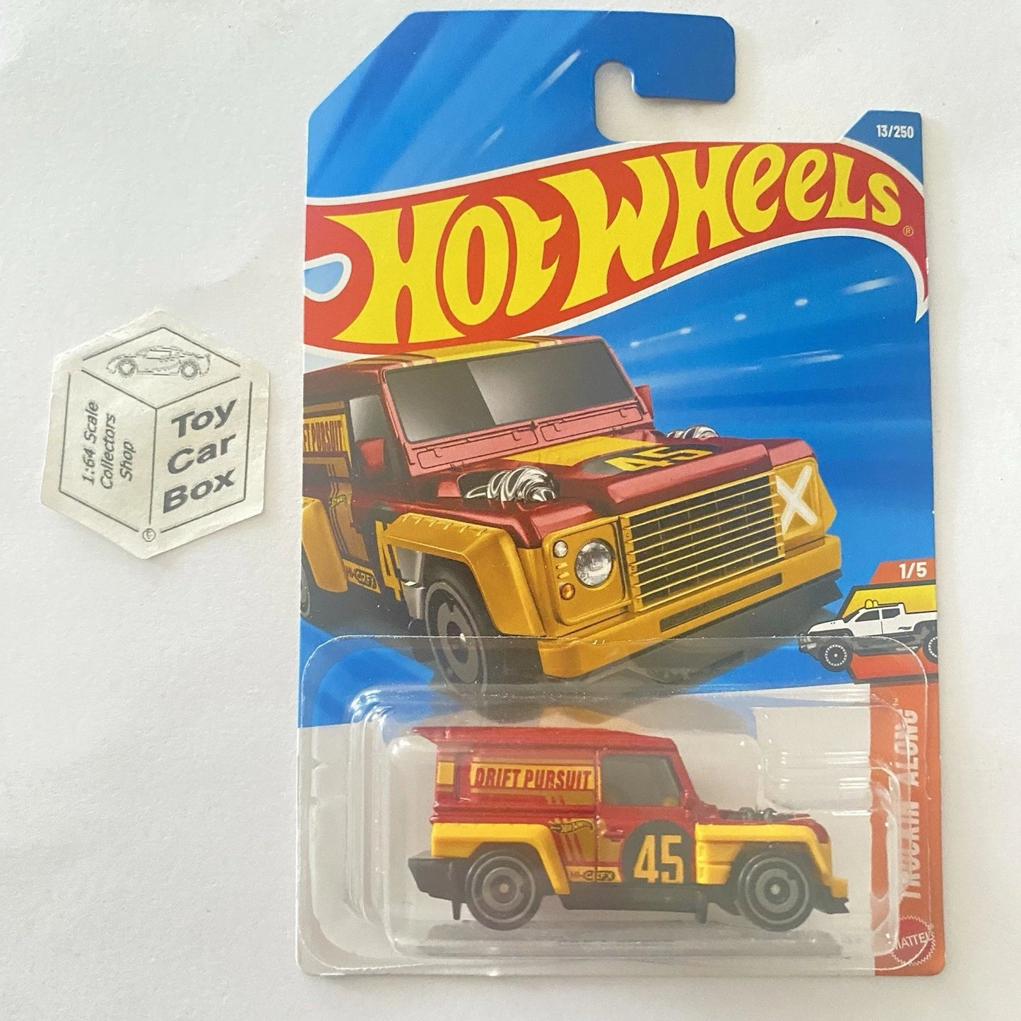 2026 HOT WHEELS #13 - Drift-Ender (Red #1 Trucking’ Along - Long Card) A80