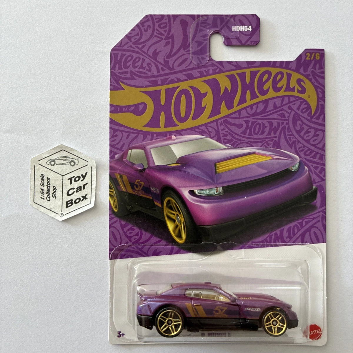 2025 HOT WHEELS Themed - D-Muscle (#2 Purple & Gold) D00g