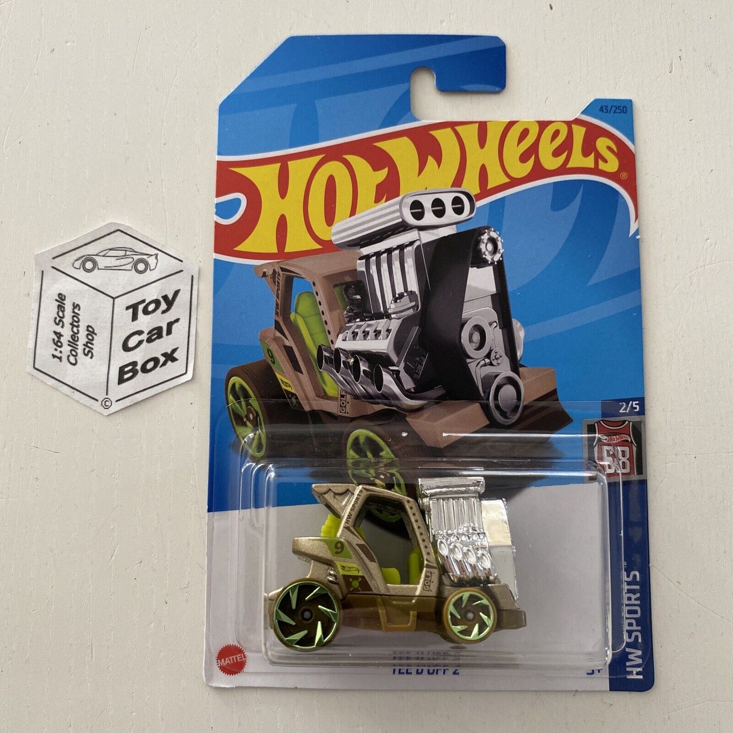 SALE - 2023 HOT WHEELS #43 - Tee’d Off 2 (Brown #2 HW Sports - Long Card) B64
