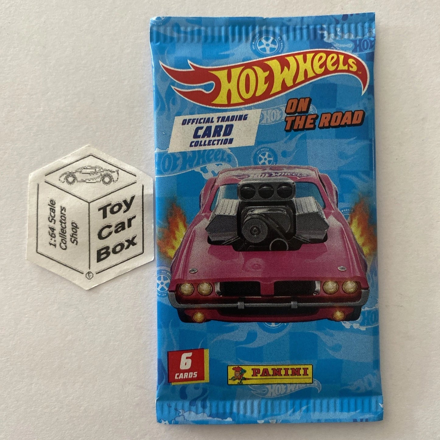 2025 HOT WHEELS Panini Trading Cards - 1x Sealed Packets Of 6 Cards - B27