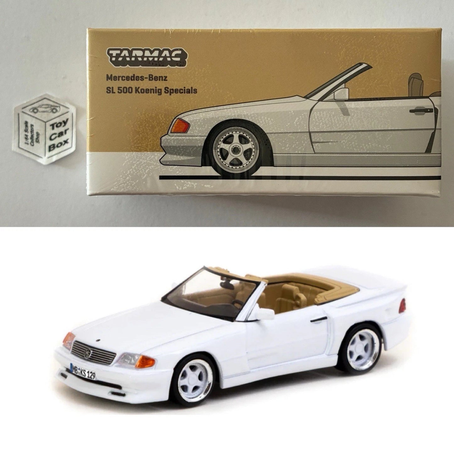 TARMAC - Mercedes-Benz SL 500 Koenig Special (White - 1:64 - T64G-045-WH) P12g