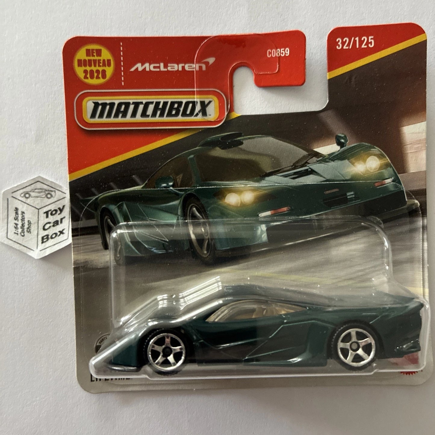 2026 MATCHBOX #32 - 1997 McLaren F1 GT Long Tail (Green - Short Card) B42g