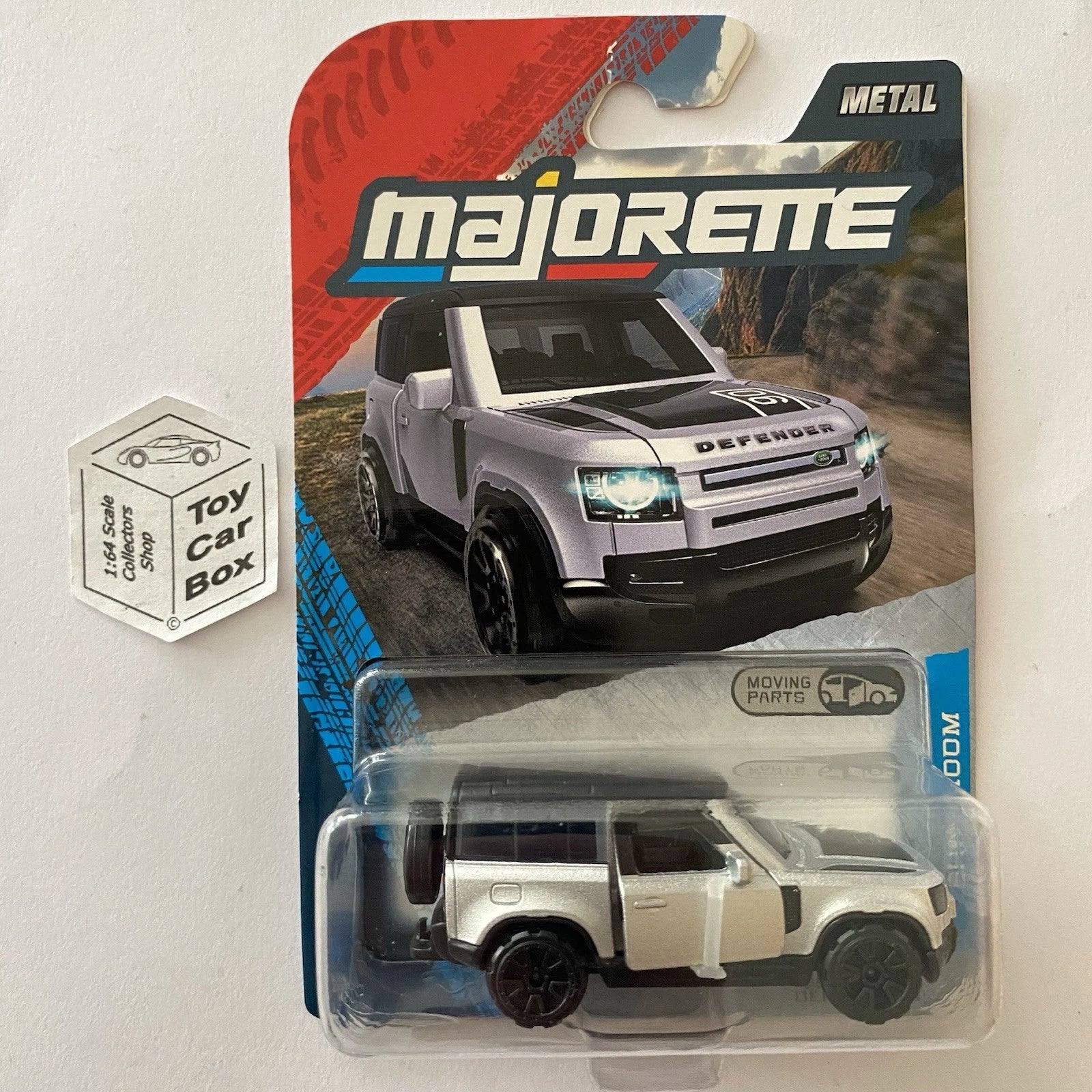 MAJORETTE Land Rover Defender 90 (Silver - Showroom Premium) 1/64