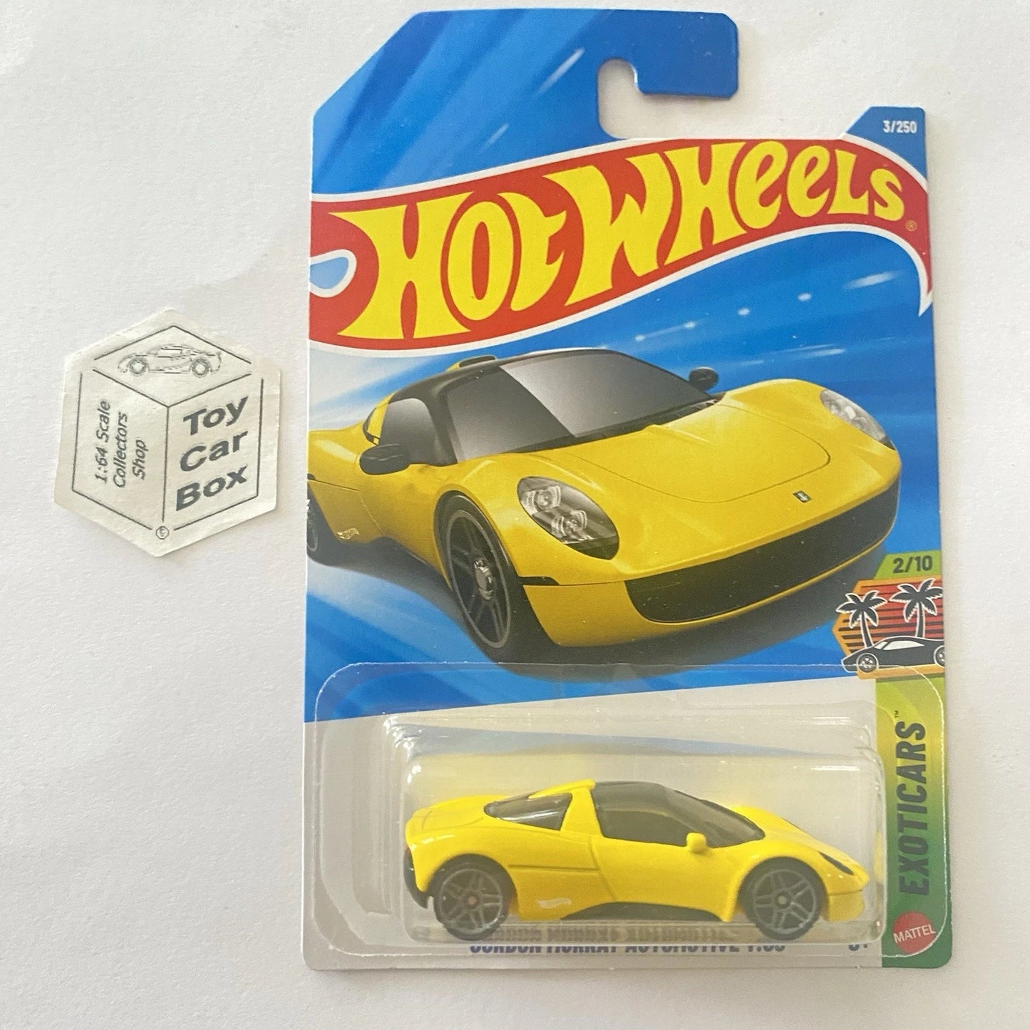 2026 HOT WHEELS #3 - Gordon Murray Automotive T.33 (Yellow - Long Card) Z90
