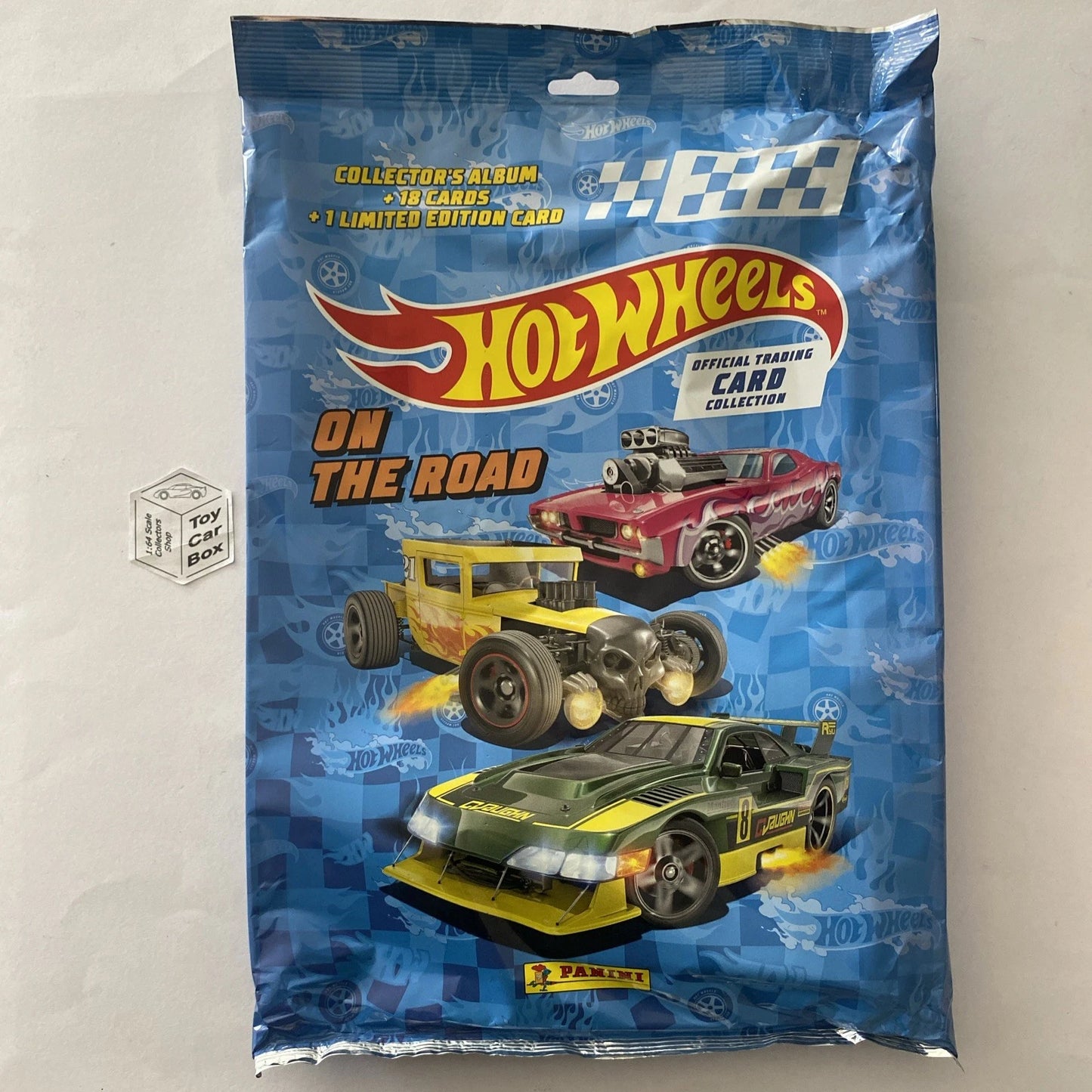 2025 HOT WHEELS Panini Trading Cards - Starter Pack (Inc. Album, 18 Cards & 1 Limited Edition) Q66
