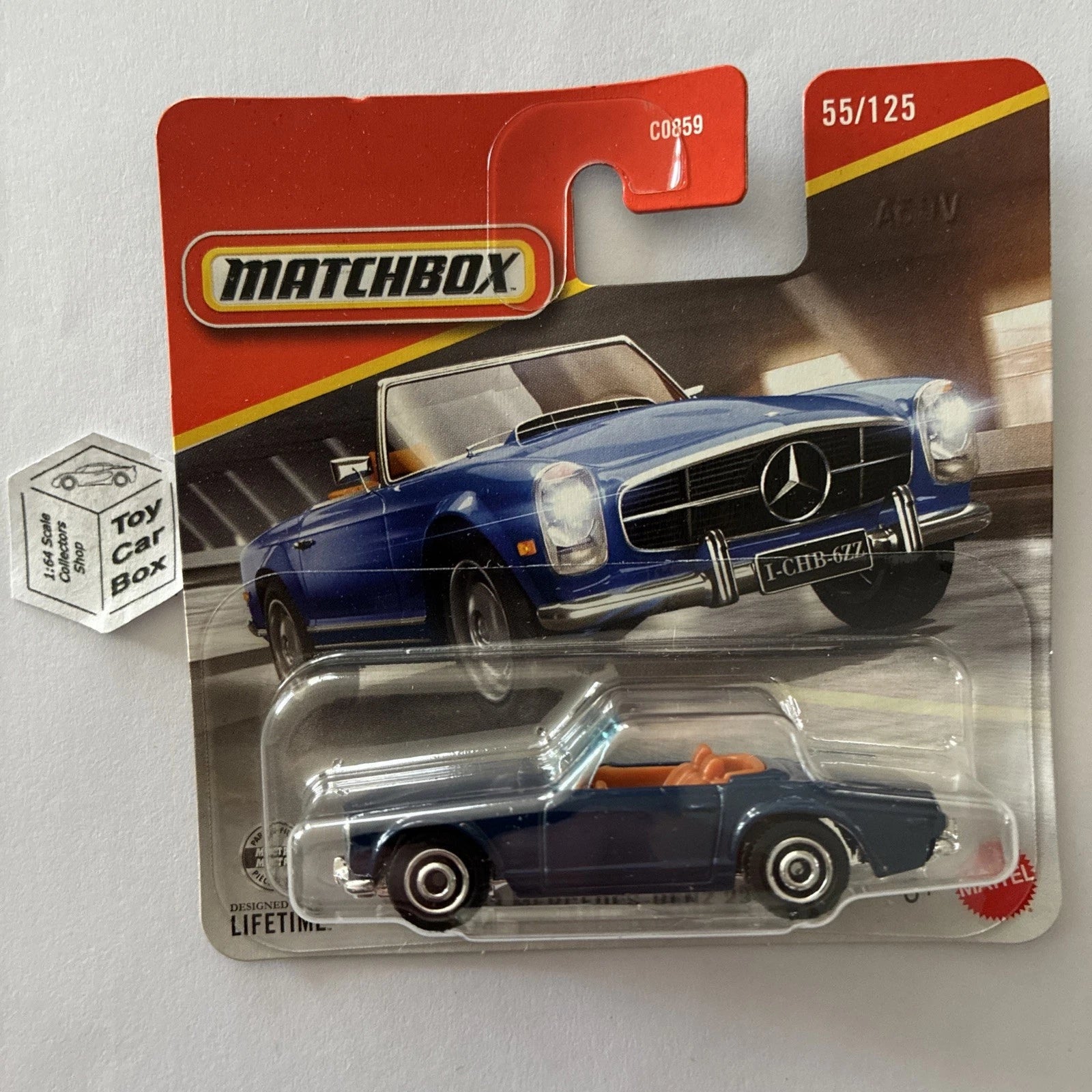 2026 MATCHBOX #55 - 1963 Mercedes-Benz 230SL (Blue - Short 2026 MATCHBOX #55 - 1963 Mercedes-Benz 230SL (Blue - Short