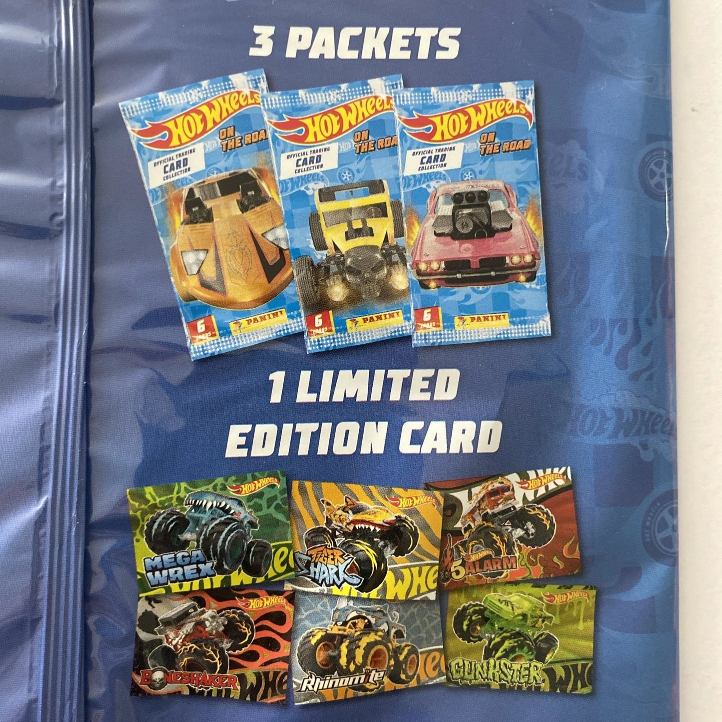 2025 HOT WHEELS Panini Trading Cards - Starter Pack (Inc. Album, 18 Cards & 1 Limited Edition) Q66