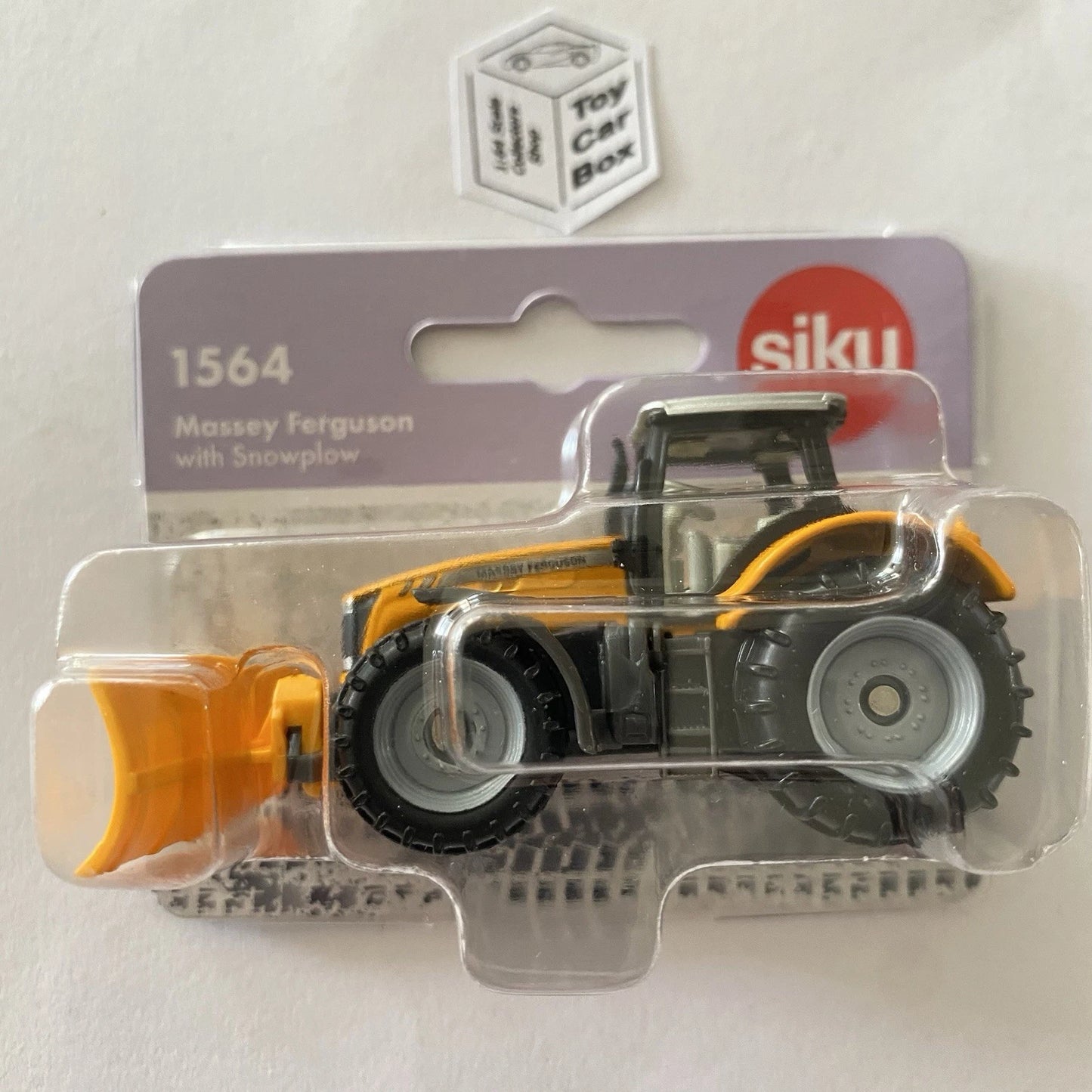 SIKU #1564 - Massey Ferguson With Snowplow (Yellow - 3” Scale Model) E86