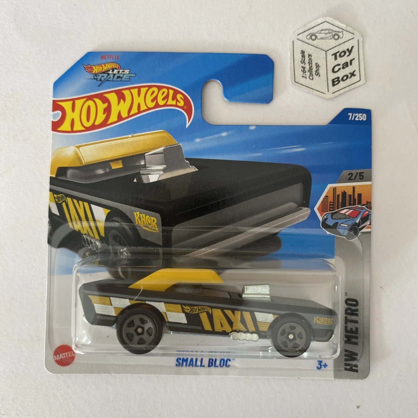 2025 HOT WHEELS #7 Small Bloc (Black #2 HW Metro Short Card