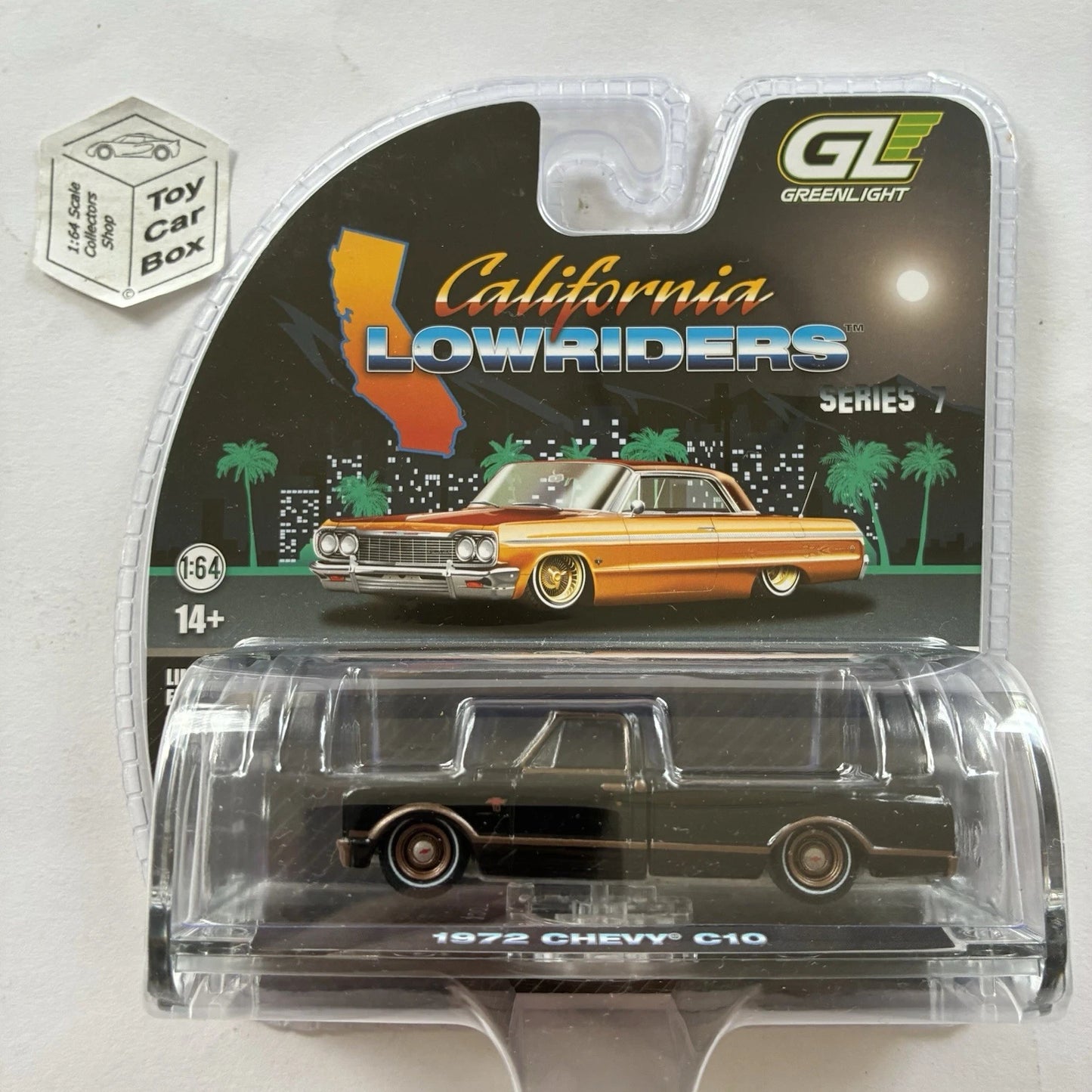 GREENLIGHT - 1972 Chevy C10 Pickup (Black - California Lowriders 7) J45g