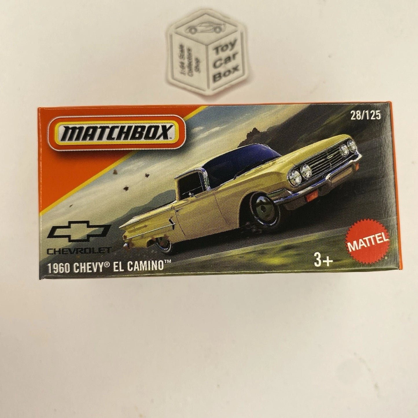 2025 MATCHBOX #28 - 1960 Chevy El Camino Pickup (Yellow - Power Grab) C50