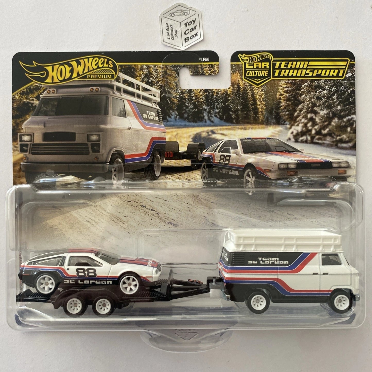 2025 HOT WHEELS Team Transport #78 - DMC DeLorean & Rally Hauler - V26g