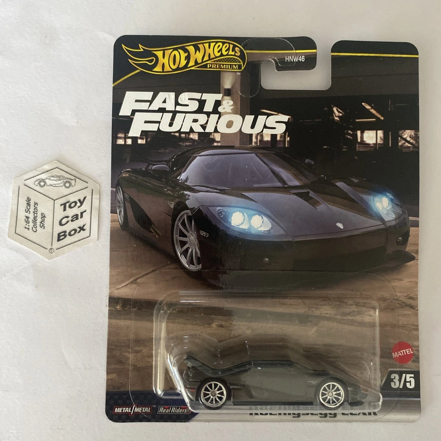 2025 HOT WHEELS Fast & Furious - Koenigsegg CCXR (Black - Premium) G20