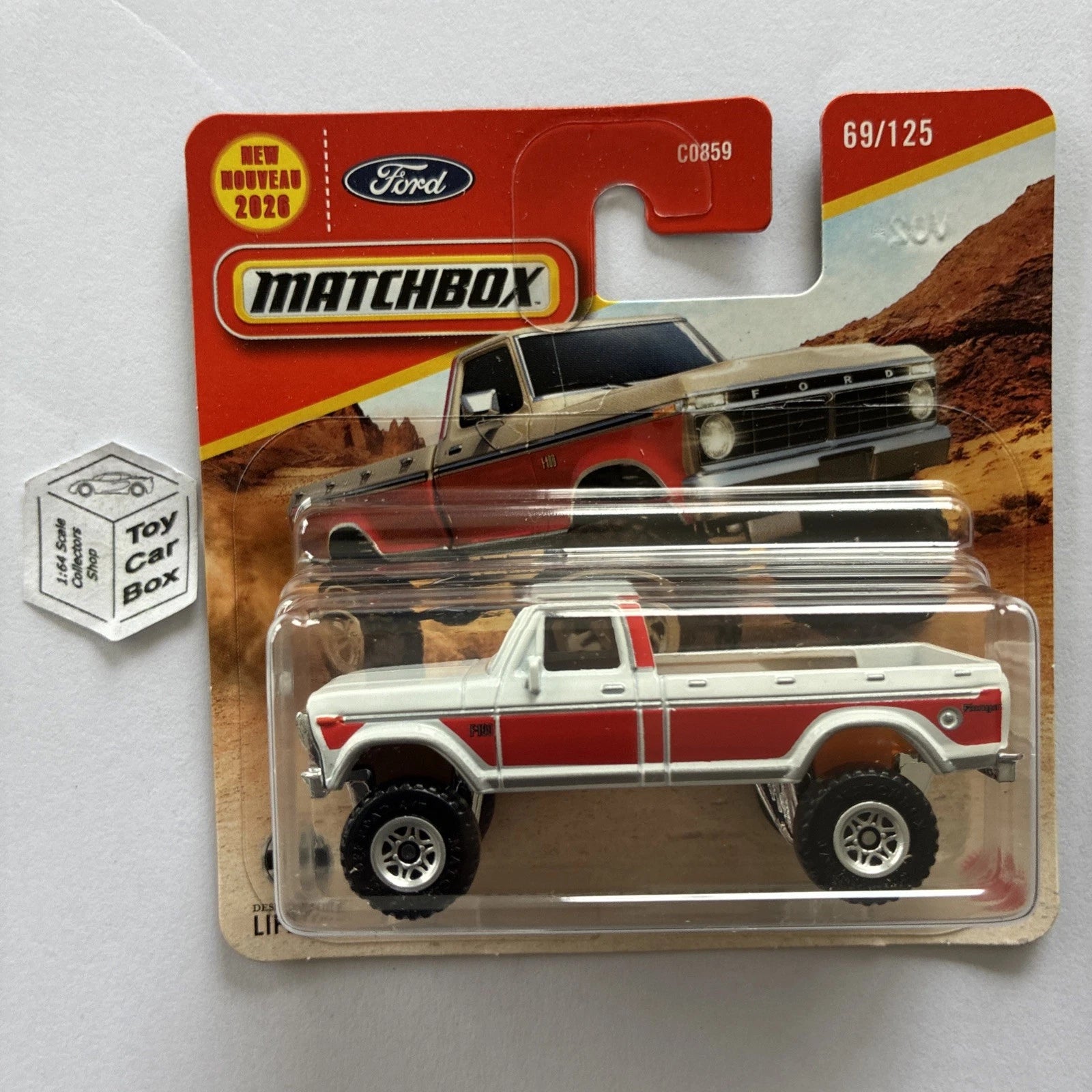 2026 MATCHBOX #69 - 1974 Ford F-100 Ranger (White - Short Card