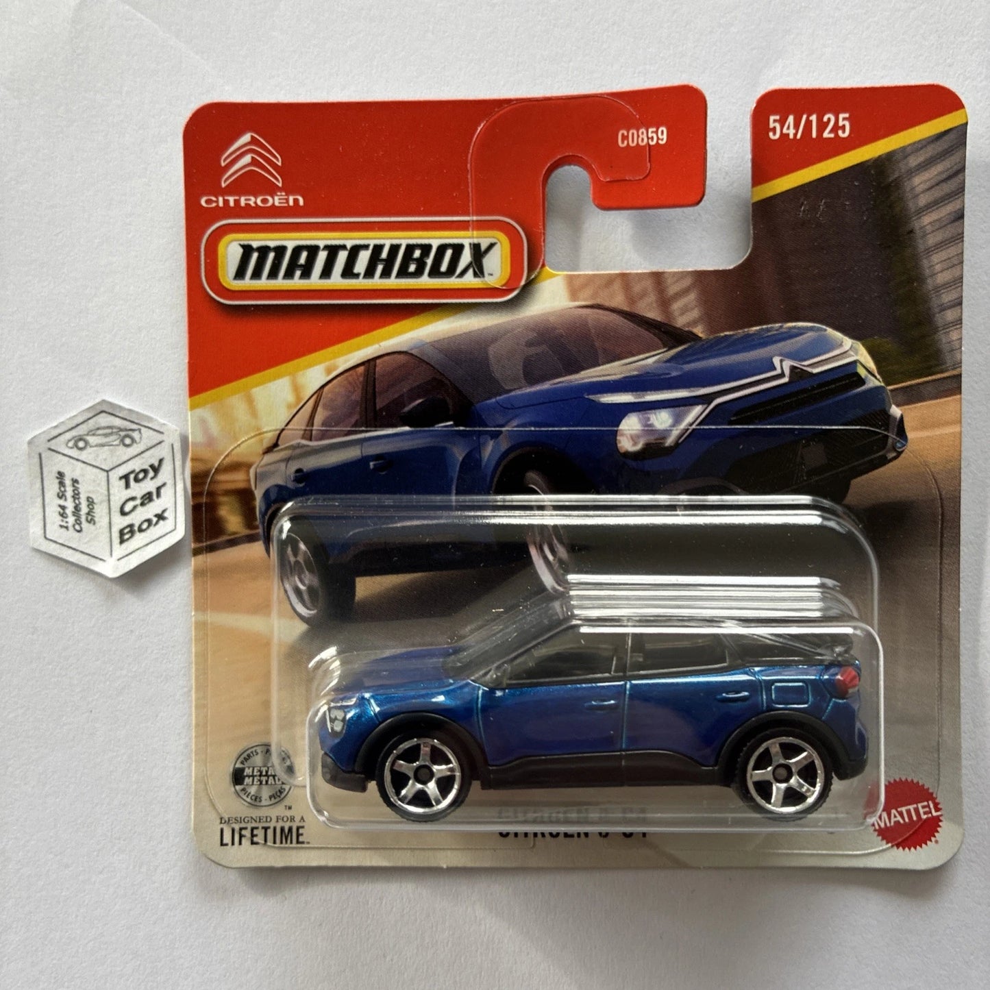 2026 MATCHBOX #54 - Citroen e-C4 (Blue - Short Card) B42g