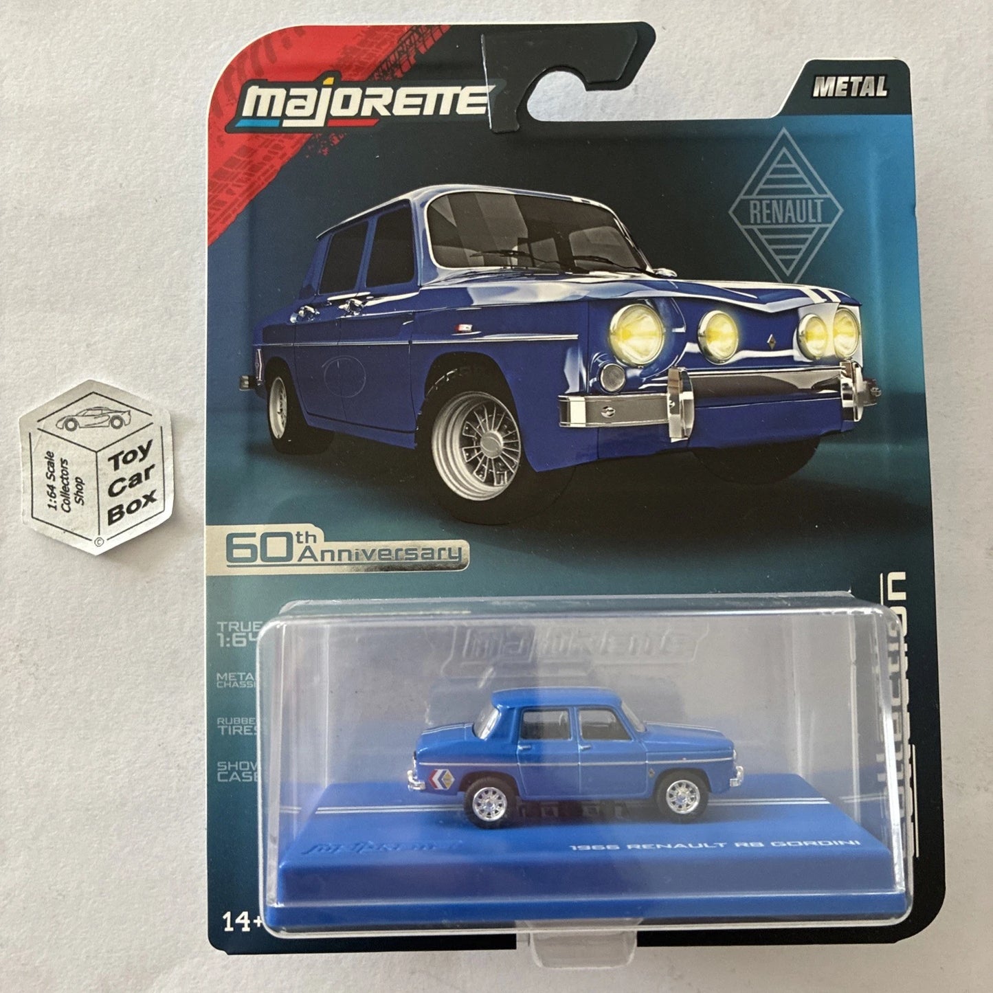 MAJORETTE - 1966 Renault R8 Gordini (Collection - True 1:64 - Blue) J38