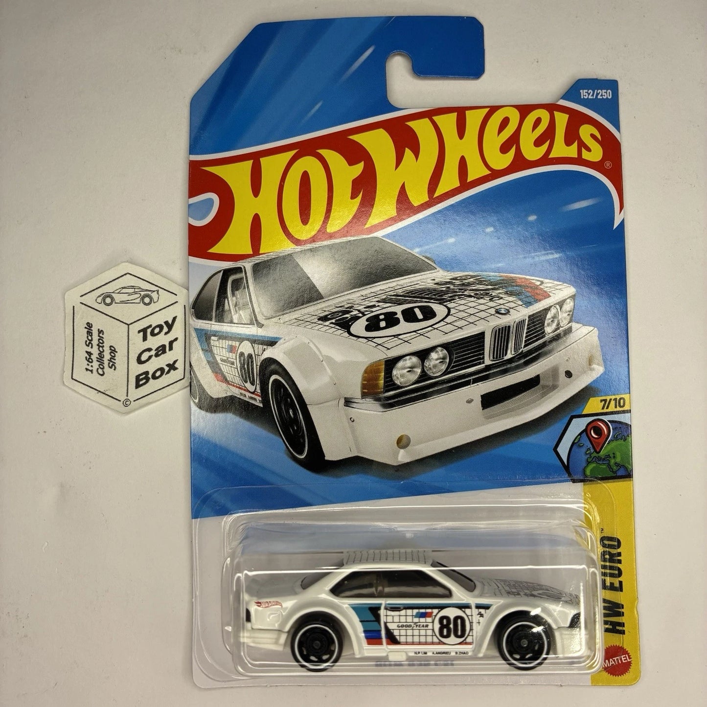 2026 HOT WHEELS #152 - BMW 635 CSi (White #7 HW Euro - Long Card) B00