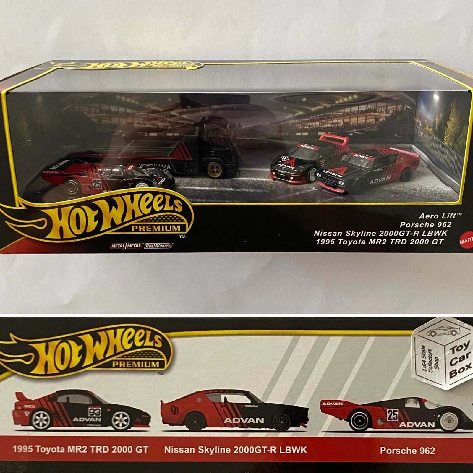 2025 HOT WHEELS Advan Set (Inc. Porsche 962, Skyline LBWK