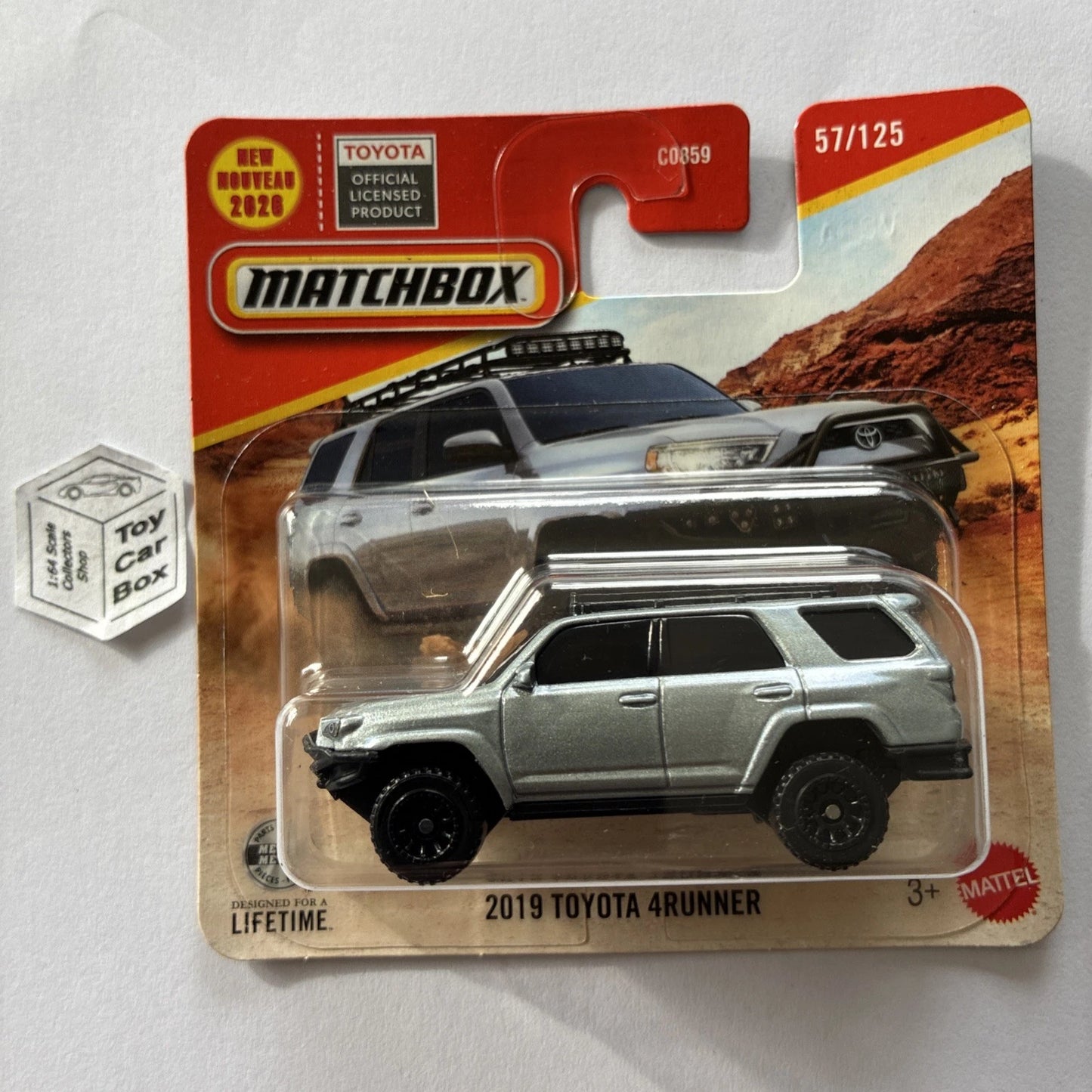 2026 MATCHBOX #57 - 2019 Toyota 4Runner (Silver - Short Card) B42g