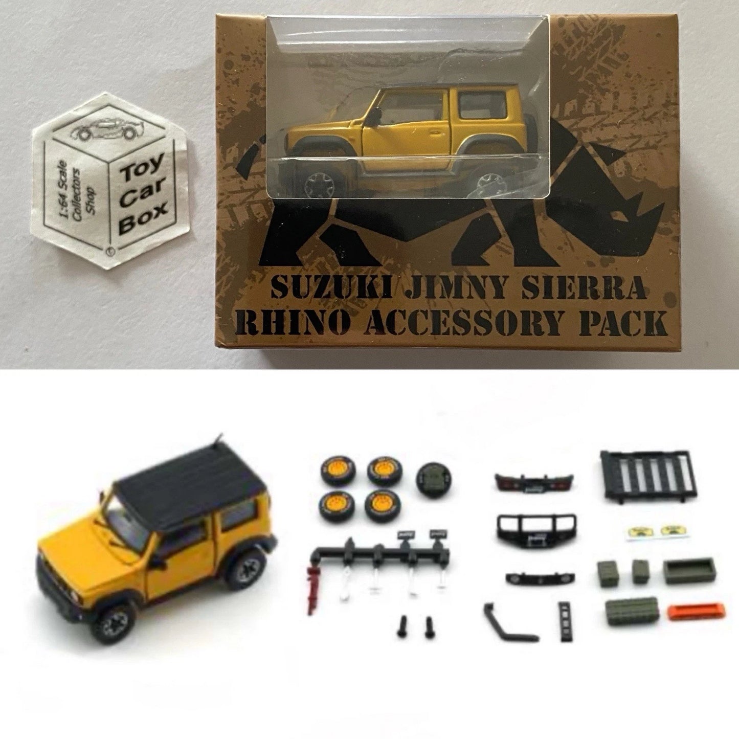 BM CREATIONS - Suzuki Jimny Sierra JB74 (Yellow, with Rhino Accessories) N75g