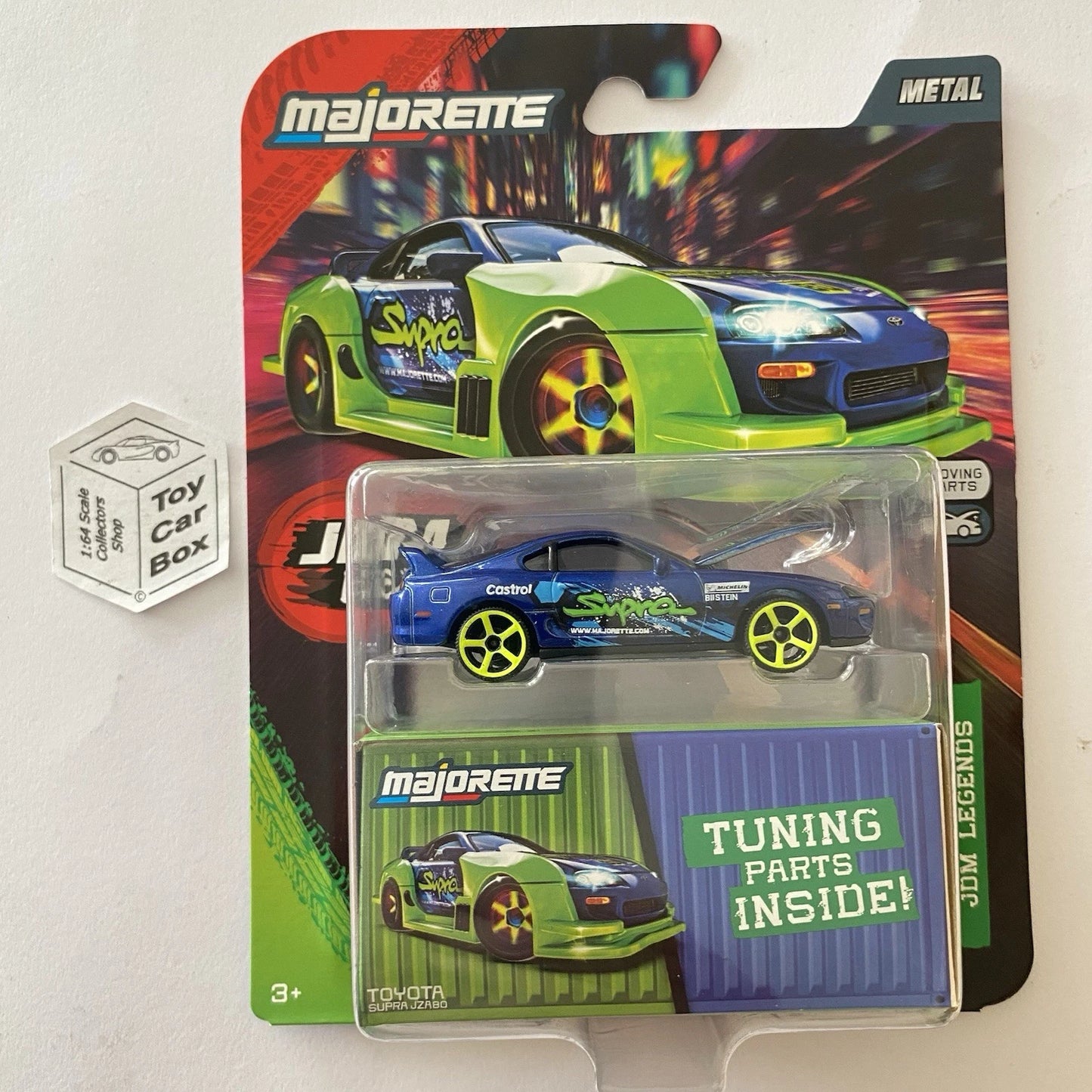 MAJORETTE Toyota Supra A80 (Blue - JDM Legends Deluxe with Tuning Parts) G69