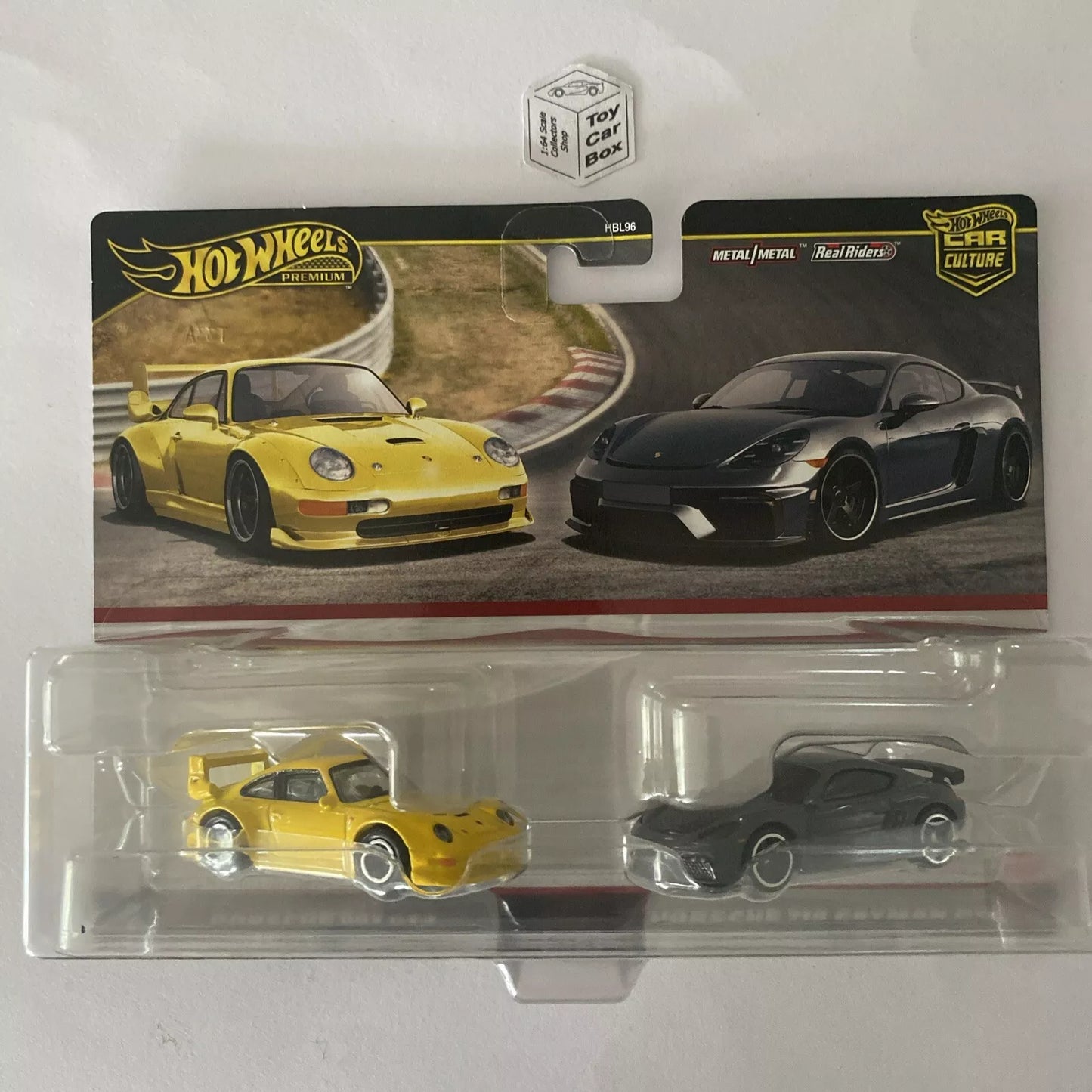 2024 HOT WHEELS Car Culture Twin Set - Porsche 993 GT2 & 718 Cayman GT4 -Q10