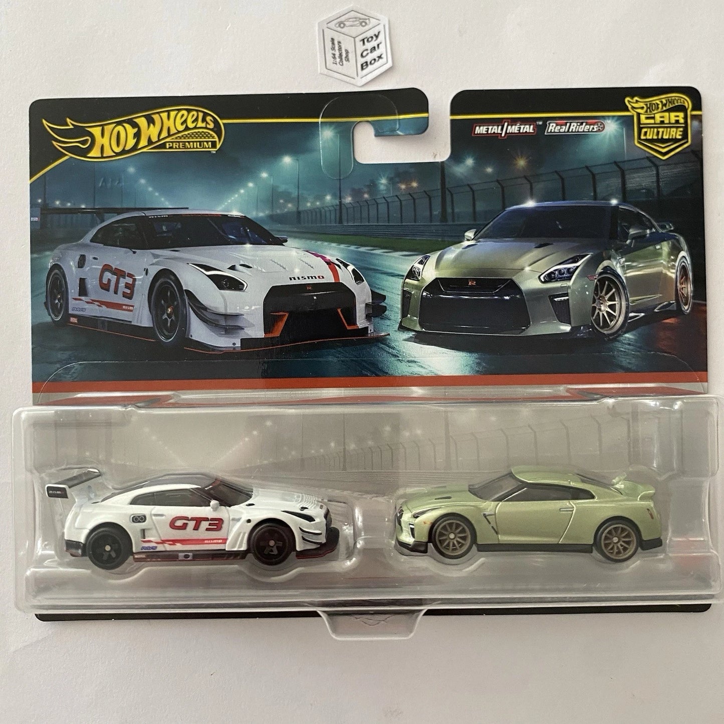 2025 HOT WHEELS Twin Set - Nissan GT-R Nismo GT3 & R35 GTR Road Car -Q10