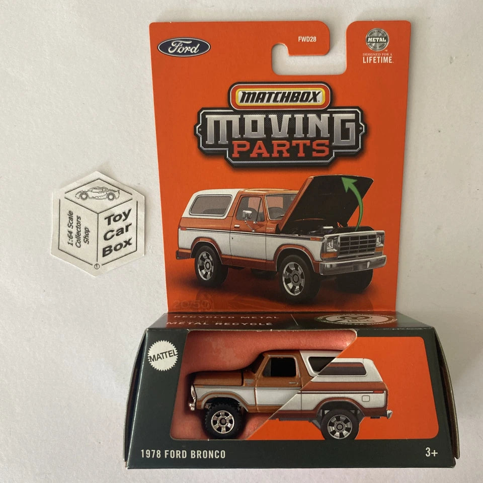 2025 MATCHBOX Moving Parts - 1978 Ford Bronco (Opening Hood #20) D22g
