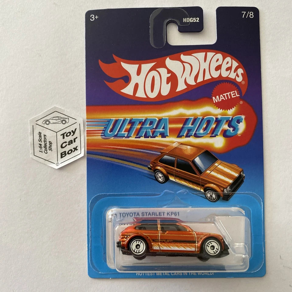 2025 HOT WHEELS Ultra Hots #7 - ‘81 Toyota Starlet (Orange) E40