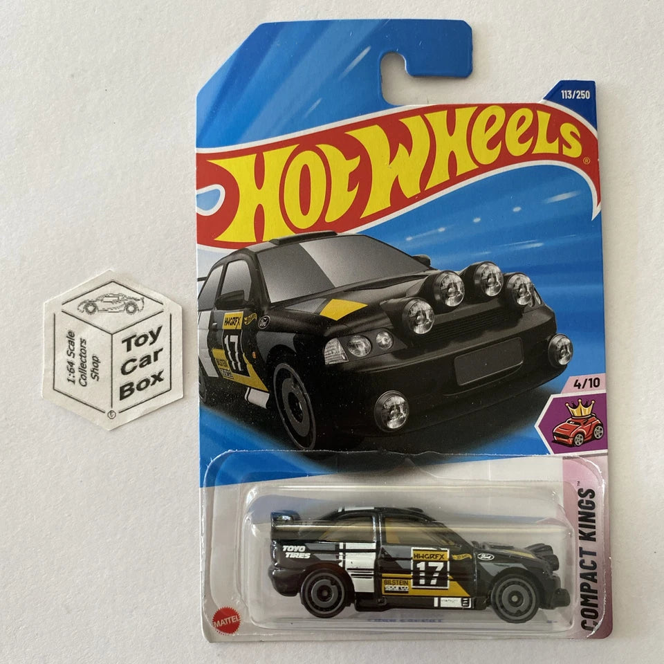 2025 HOT WHEELS #113 - Ford Escort (Black #4 Compact Kings - Long Card) A80
