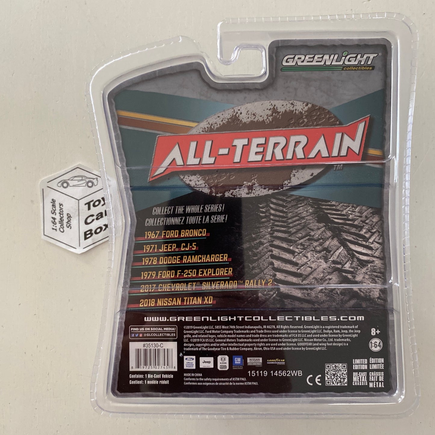 GREENLIGHT - 1971 Jeep CJ-5 (Blue - 1:64 All Terrain Series 8) I85
